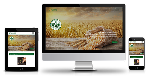 przykład strony internetowej z branży rolnej